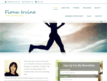 Tablet Screenshot of fionairvine.com